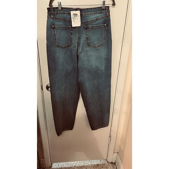 INC International Concept Wide Leg Blue Jeans Size 8/29 New - Picture 6 of 12